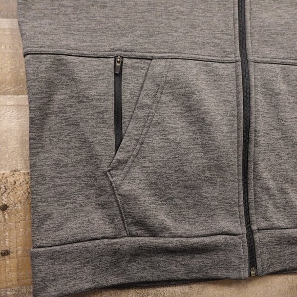 Nike Therma-Fit Full Zip Hoodie Men’s Large Gray Fleece-Lined Training Jacket - Picture 6 of 11